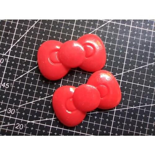 1pcs/lot new resin simulation red bowknot 55mm Scrapbook Embellishment DIY Phone Decoration