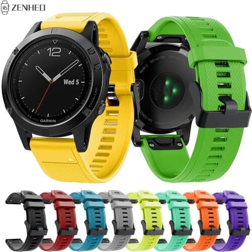 Replacement 22mm Silicone Strap For Garmin Fenix 5/5 Plus Quick Release Watchband Wristband For Garmin Fenix 6 Smart Watch Band