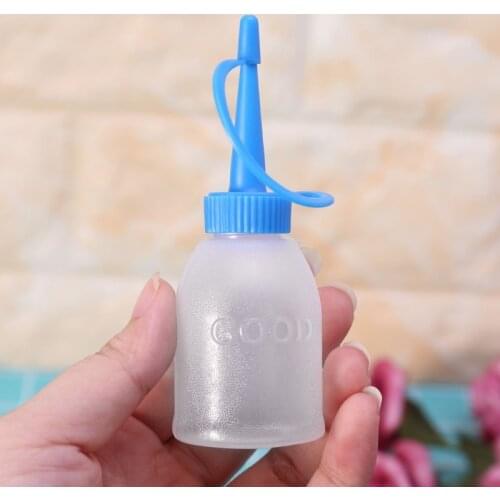 30ml Industrial Glue Gel Oil Ketchup Plastic Squeeze Bottle Jet Dispenser w/ Cap