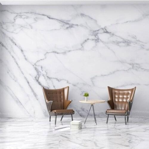 8D Grey Texture White Marble 3d Stone Wallpaper Papel Mural for Bedroom Background 3d Wall Photo Murals Wall paper 3d Sticker