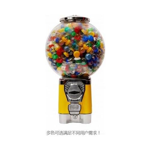 Toy candy vending machine comes with free 50pcs plastic balls metal construction bouncing ball or plastic capsule