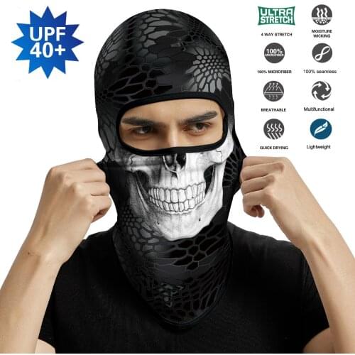 Python Military Balaclava Skull Protective Face Mask Braga Cuello Cycling Bandana Paisley Head Scarf Army Headband Fashion Men