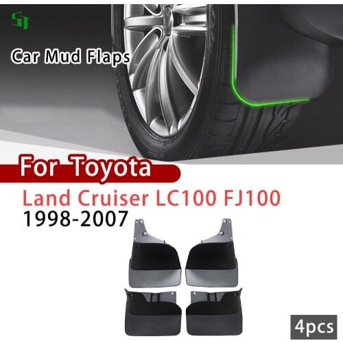 Fender for Toyota Land Cruiser LC100 FJ100 1998-2007 Mud Guard Flap Splash Flaps Mudguards Car Mud Flaps Accessories 2001 2002