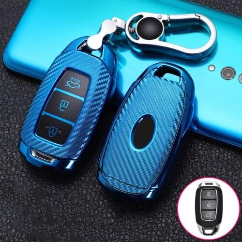 Car key case for hyundai solaris i10 i40 i20 i30 creta tucson santa fe ix35 ix25 elantra sonata kona 2008 verna accent matrix