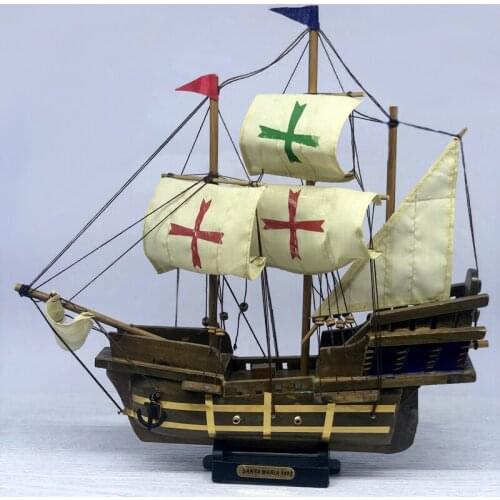 LUCKK Hot Sale 33CM Ship Model 3D Wooden Assembly Sailboat Model Kids Toys Gift 33*6*32cm Miniature Sailboat Home Decor Craft