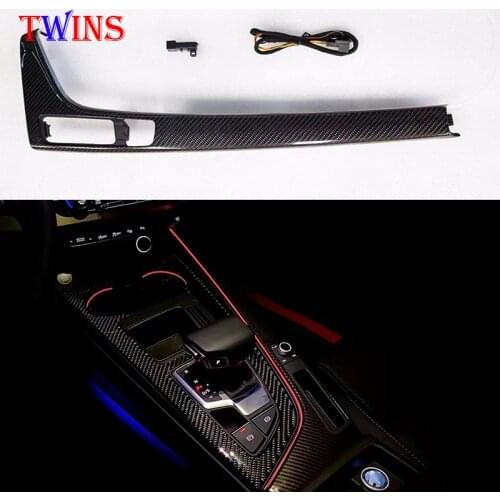 For Audi A4 B9 2017-2019 central control Saddle light LED Decorative Trims New Ambient Light With Colorful Atmosphere