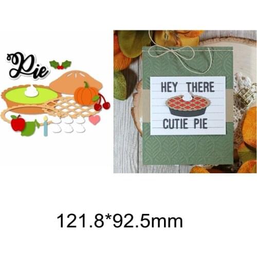 Food Pie Cake Pumpkin Cream Fruit Frame Metal Cutting Dies Making Cute Cards Funny Paper 2019 New DIY Handmade Dies Hot Selling