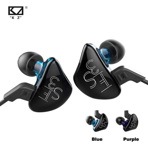 KZ ES3 Hybrid Dynamic And Balanced Armature Earphone HIFI Stereo Sport Headset Suitable Bluetooth Official Sport Headphone
