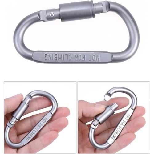 Carabiner Travel Kit Camping Equipment Alloy Aluminum Survival Gear Camp Mountaineering Hook Outdoor Carabiner