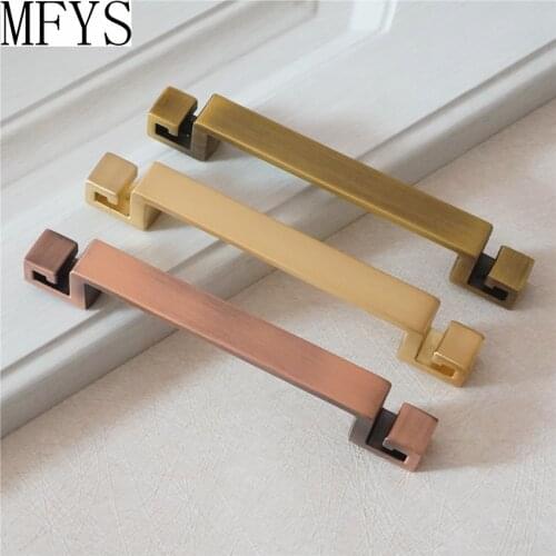 2.5" 3.75" Vintage Dresser Pulls Handles Drawer Pulls Knobs Kitchen Cabinet Handles Antique Copper Brass Gold Door Handles