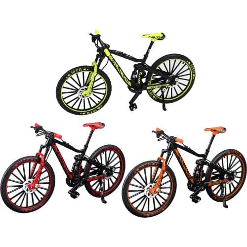 Mini Mountain Bicycle Model Finger Bike Model 1:10 3D Vehicle Model Boy Toys