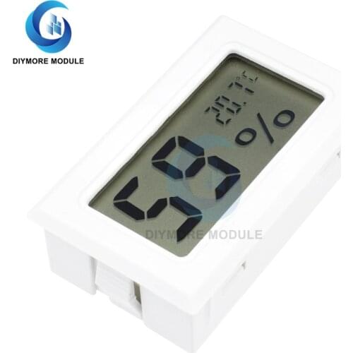 Mini Black/White LCD Digital Thermometer Hygrometer Indoor Convenient Temperature Sensor Humidity Meter for Greenhouse