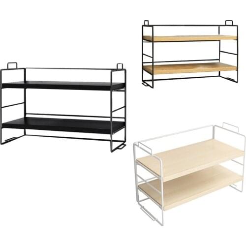 Desktop Storage Shelf Bookcase Desk Office Table Multilayered