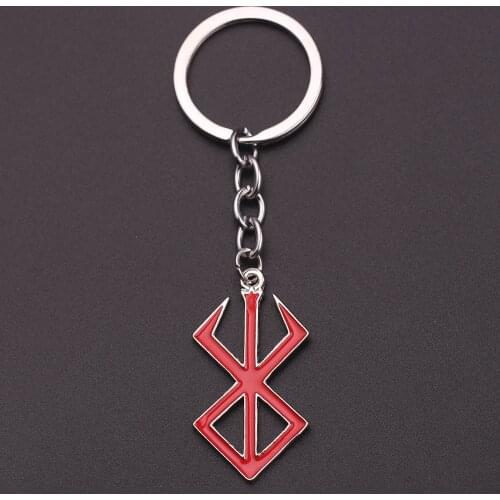Japan PS4 Game Berserk Keychain Sword Wind Legends Keychains Warrior LOL Sword The Mad Warrior Of Norse Viking Men Keyring