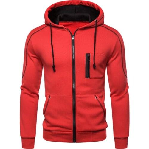 Autumn and winter new hot sale mens casual cardigan hooded mens clothing