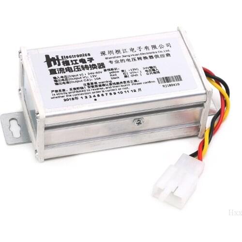 DC 24V-60V To 12V 10A 120W Converter Adapter Transformer For Electric Bicycle New