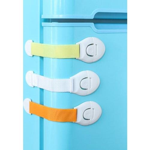 Strong Adhesive Childproof Latches Child Safety Strap Locks For Cabinet Door Drawer Oven Toilet Seat Refrigerator No Drilling