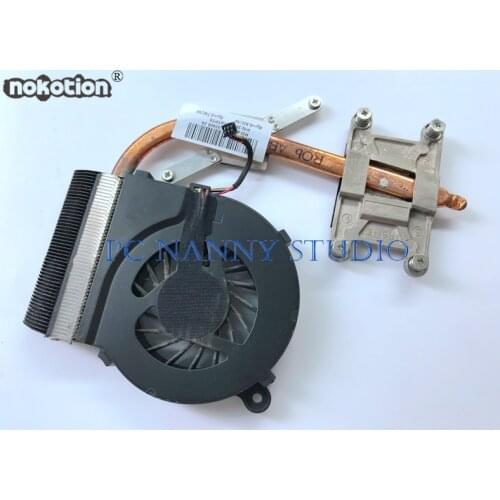 NOKOTION for HP G42 G62 CQ42 CQ62 6370 laptop Heatsink Assembly Radiator Cooler Cooling Fan 638401-001 used