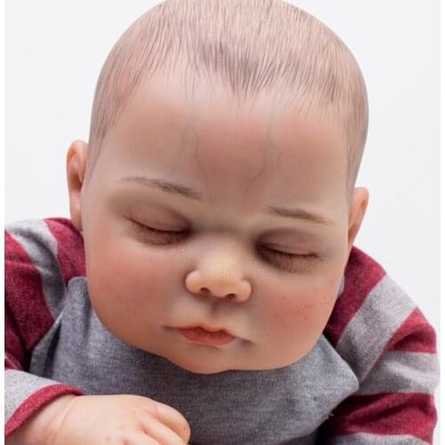 55cm super real soft Silicone Reborn Girl Baby Doll Toy Masterpiece bebe reborn Newborn Babies Amazing Painting bonecas