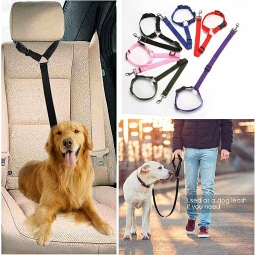 Pet Products Universal Practical Cat Dog Safety Adjustable Car Seat Belt Harness Leash Puppy Seat-belt Travel Clip Strap Leads