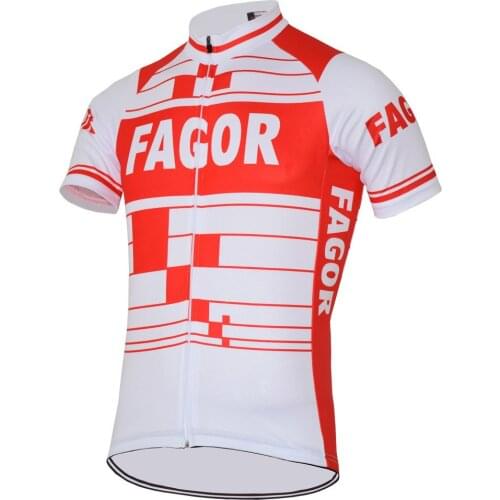 Retro Cycling Jerseys Men Short Sleeve Bike Wear Cycling Clothing Ropa Maillot Ciclismo Cajastur