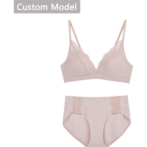 Womens Sexy Bras Panties Underwear Set Female Beautiful Back Bra Lingerie Seamless Cotton Fashion Letters Underwears Set