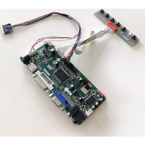 For B140XTN03 B140XTN06 VGA+DVI 14" laptops LCD screen LVDS 40-Pin 1366*768 WLED M.NT68676 monitor controller card DIY kit