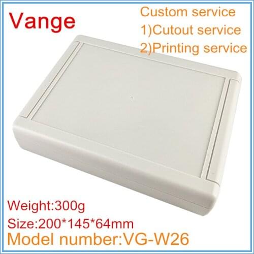 1pcs/lot injected mould extrusion box 200*145*64mm ABS case plastic enclosure diy shell for signal repeater electronics design
