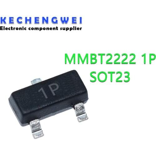 100PCS 2N2222A 2N2222 1P SOT-23 MMBT2222A SMD MMBT2222 SOT23-3 SMD transistor new original