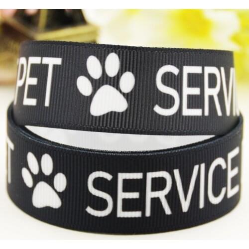 22mm 25mm 38mm 75mm Dog Cartoon printed Grosgrain Ribbon party decoration 10 Yards X-03284