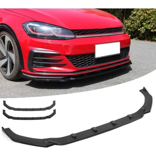 3pcs for Maxton Style Front Bumper Splitter Lip For Volkswagen Golf MK7.5 2017 2018 2019 2020