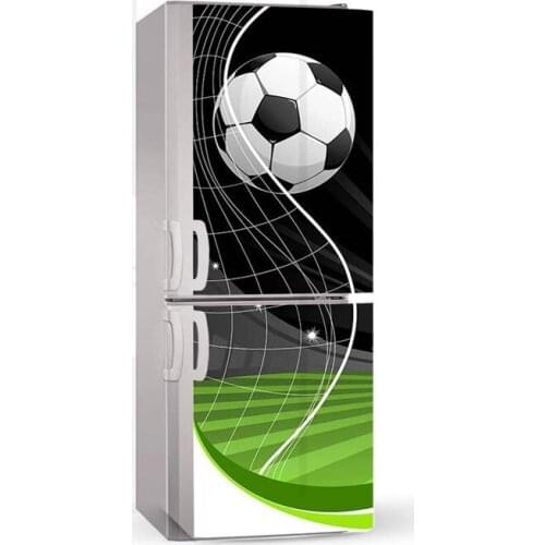 3D Football Goals Dishwasher Refrigerator Freeze Sticker Kids Art Fridge Door Cover Wallpaper Kitchen Accessory