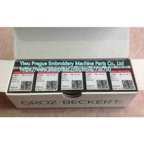 500 pcs 100% Genuine Groz Beckert sewing needles B27 DC X 1 81 X 1 DC X 27 wholesale price offered by Yiwu Prague company