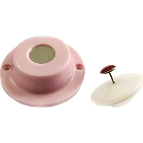 6500GS Round Quilt Clip Holder With Magnetic Anti-Movement Belt Buckle Plate Non-Slip Belt Movable Bed Sheet Holder Pink Color