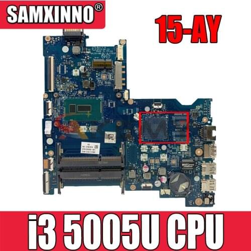 854941-601 for HP 15-AY 15-AC Laptop motherboard BDL50 LA-D703P/LA-C701P CPU i3 5005U DDR3 100% test work