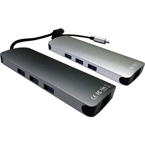 USB C Hub HDMI Adapter, 9 in 1 USB-C to HDMI, SD/TF Card Reader and 3 Ports USB 3.0, PD Charging, Ethernet, Audio/Mic