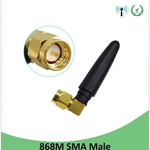 GSM 868MHz 915MHz antenna 3bdi SMA Male Connector GSM antena 868 MHz 915 IOT antenne white small size antennas for Lorawan
