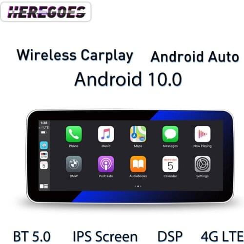 Carplay 10.25" Android 10 DSP Car Multimedia Player For Mercedes Benz A CLA GLA Class W117 W176 X156 2013-2018 4G LTE GPS Radio