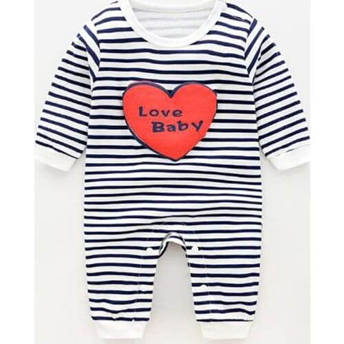 ZWF669 Baby Rompers Long Sleeve Cotton Linen Printing Pattern Newborn Baby Girl Clothes Baby Boy One Piece Outfit Infant Rompers