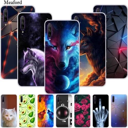 For Huawei P Smart Pro Case PSmart Pro 2019 Bumper Silicone TPU Soft Cover on For Huawei P Smart Pro STK-L21 Case funda Cartoon