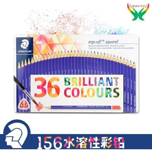 Germany STAEDTLER 36 color 156M serious water soluble color lead pencil art paiting drawing pencil suit for students at supplies