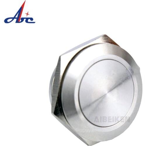 22/25/30mm Short Push Button Momentary Stainless Steel LED Light Switch 12V 24V 0-380V