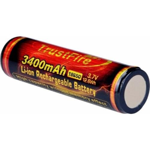 H7JF 2 Pack Button Top 3.7V 3400mAh 18650 Li-ion Rechargeable Battery for LED Flashlight Speaker DIY Power Bank Mini Fan