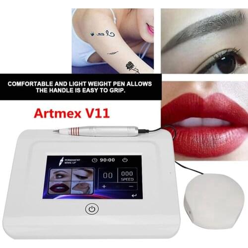 Artmex V11 Pro Digital Eyebrow Lip Tattoo Machine Permanent Makeup Micro-needle Therapy Device MTS PMU System CE