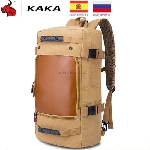 Motorcycle Bag Canvas Leather Backpack Outdoor Large Capacity Luggage Bag Mochila Motociclista Motorbike Bags Travel Luggage