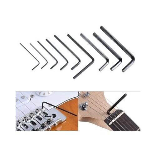 New 9pcs/set Adjustment Bass Guitar Wrench Set Repair Tool Guitar Bass Neck Bridge Screw Truss Rod