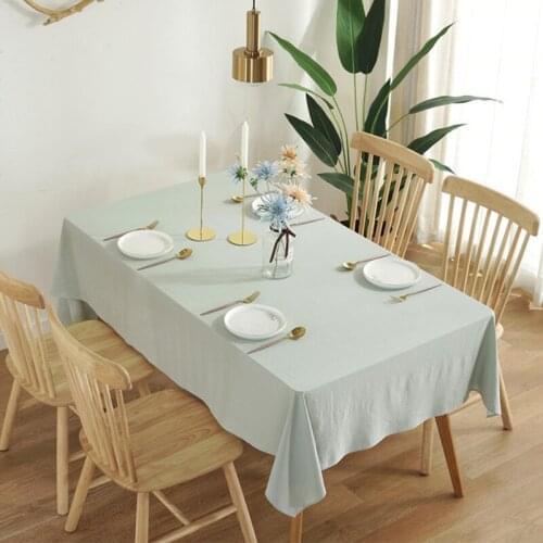 Nordic Solid Color Tablecloth Home Party Wedding Table Cloth Mat