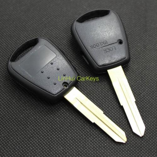 PINECONE Key Case for HYUNDAI ACCENT KIA QIANLIMA Remote Car Key 2 Buttons Key Shell Cover With Uncut Brass Blade 1 PC
