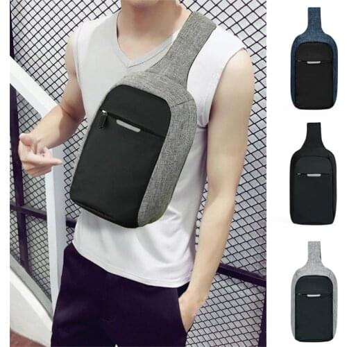 Hot Sale Men Chest Bag Casual Sports Mini Zipper Cross-body Single Shoulder Messenger Bags Luxury Hiking Travel Outdoor Backpack