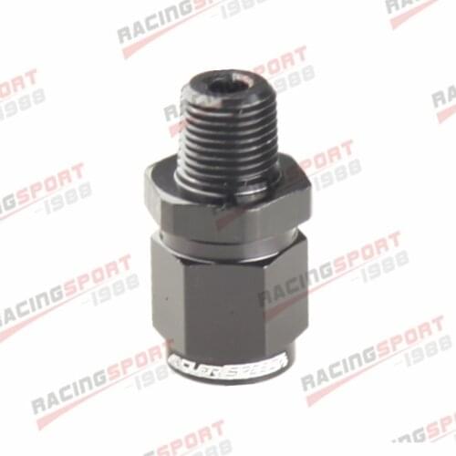 -4AN AN4 Female Swivel To 1/8" NPT Male Straight Adapter Fitting Blue/BLACK